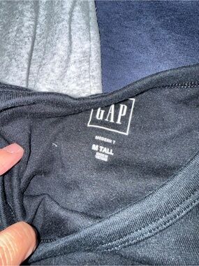3 GAP Modern T Crew Neck Tee black blue grey